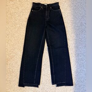 OAK 23 REMIX ASYMMETRICAL HEM HIGH-RISE JEAN